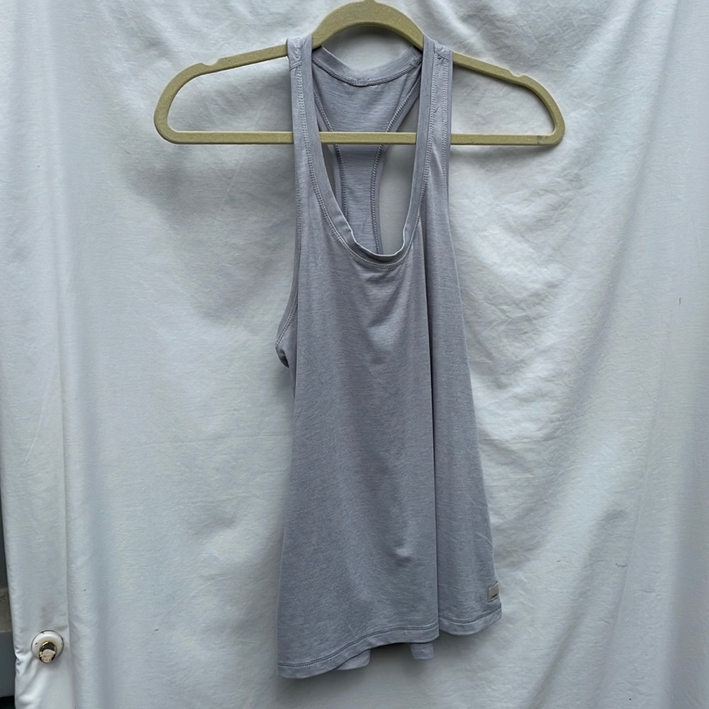 Vuori racer back tank - grey, small